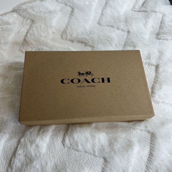 COACH MEN'S BELT SET BOXED HARNESS PLAQUE REVERSIBLE BELT BLACK NWT - Picture 6 of 6